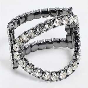 Tory Burch Crystal Cuff Bracelet NWT